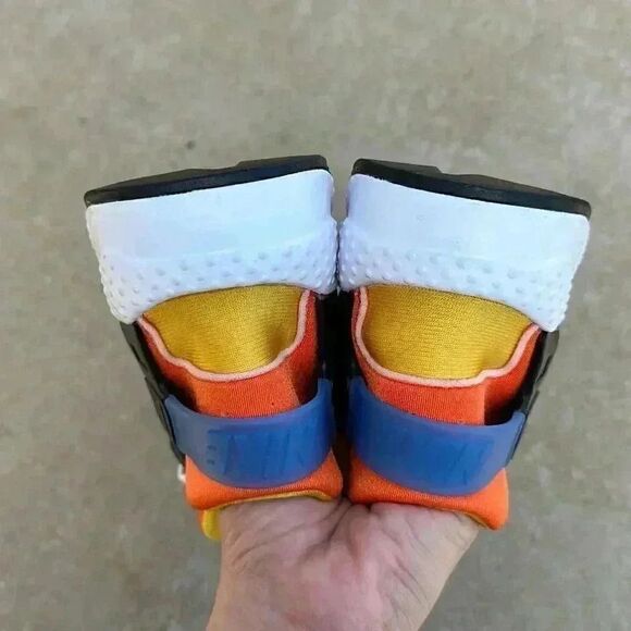 Nike Huarache Run (GS) Royal Blue Orange Size  6.5Y = Women’s 8 - Picture 9 of 12